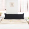 Black Body Pillow Cover 20x54 Body Pillow Case Cover Black