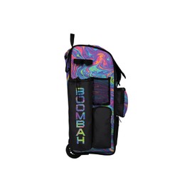 Boombah Rolling Superpack 2.0 Baseball/Softball Gear Bag - 23-1/2" x 13-1/2" x 9-1/2" - Lava 2.0 Multi - Telescopic Handle - Holds 4 Bats - Wheeled Version