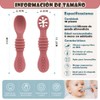 10PCS Juego Cucharas Masticables de Silicona,cucharas masticables de silicona arcoíris,con