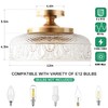 Lamomo Lamomo Semi Flush Mount Ceiling Light, Upgraded Larger Golden