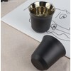 2 piezas Tazas de Espresso de Acero Inoxidable, Taza de