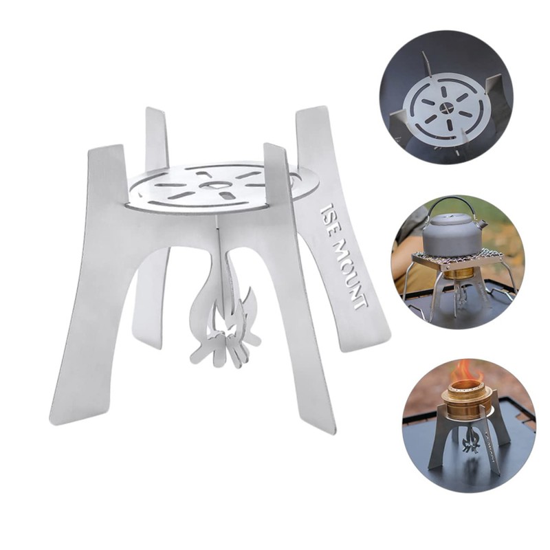 BESPORTBLE Camping Accessories Stainless Steel Stove Rack Portable Stove Holder