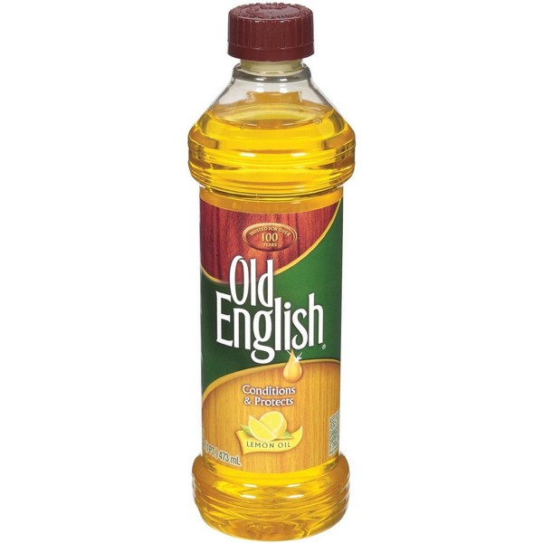 Reciprotools Old English Furniture Polish Bottle, Lemon Oil, 16 oz, Yellow