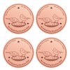 BKMAMLAB 4-Pack 99.99% Pure Copper Bird Bath Purification Disk,Copper Disc