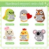 Hand Woven Crochet Ornaments Featuring Front Facing Dinosaurs, Koalas, Chicks,