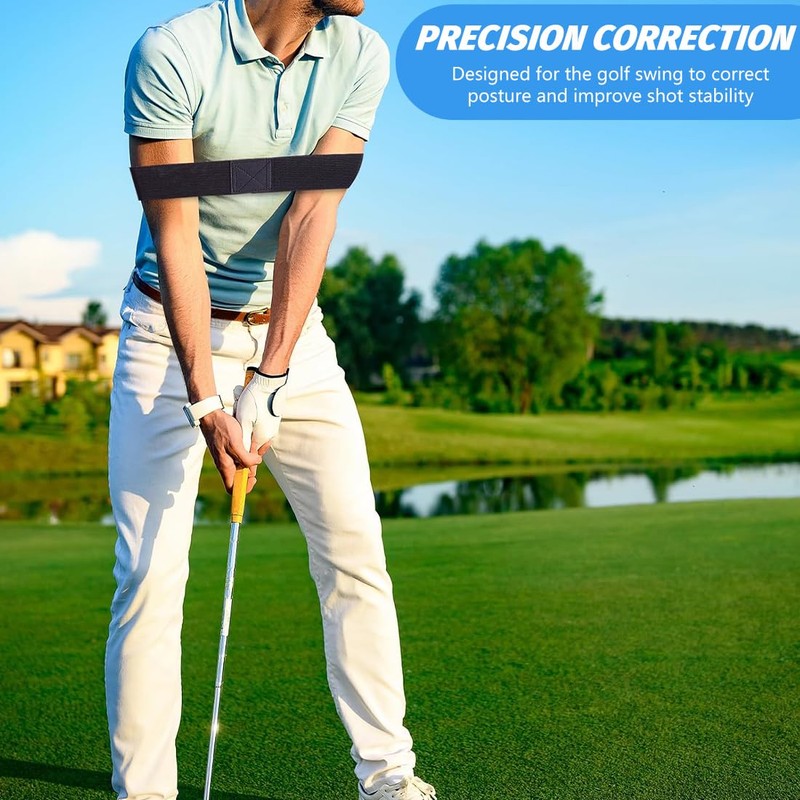 KIRZAX 2pcs Golf Swing Trainer Aid, Arm Posture Correction Band,