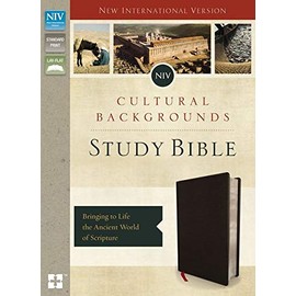 NIV, Cultural Backgrounds Study Bible, Bonded Leather, Black, Red Letter, Thumb Indexed: Bringing to Life the Ancient World of Scripture
