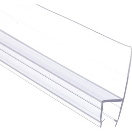 78" (39" X2) Shower Door Side Seal Strip for 3/8 inch Frameless Glass Shower Door Clear Polycarbonate