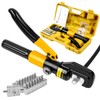 YUZES Hydraulic Crimping Tool 10 Tons, 12 AWG to 2/0