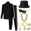 Men Tracksuit 2 Piece Sweat Suits Outfits Accessories Set Casual