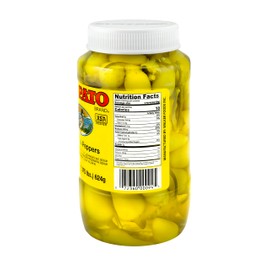 El Pato Hot Chili Peppers 22oz Pickled Yellow Chili Peppers 624g Kosher