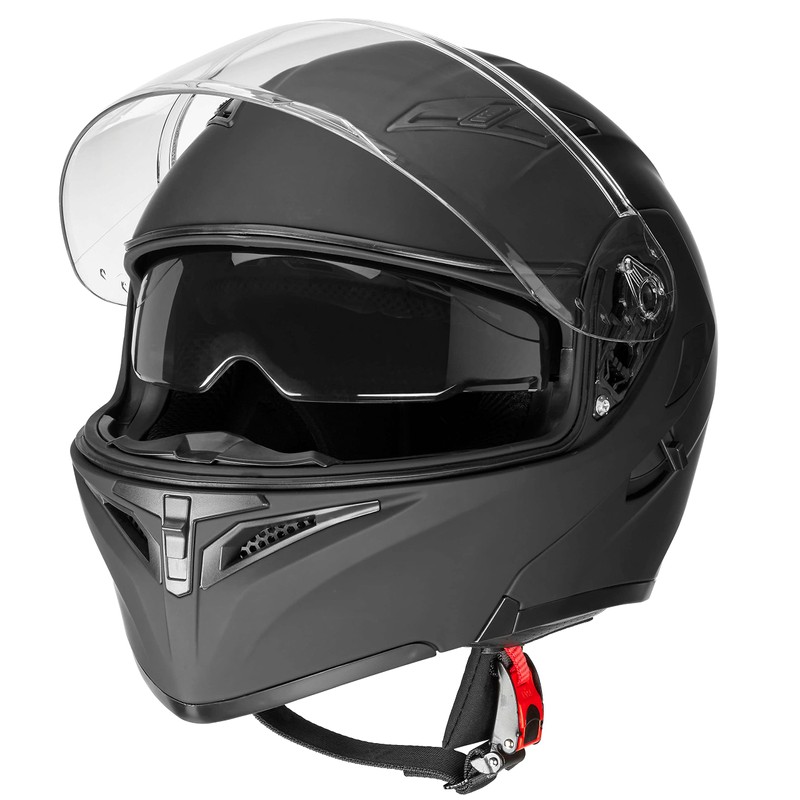 Rapido Boutique Collection Snowmobile Motorcycle Dual Visor Flip Up Modular