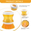 Soap Dispensing Dish Brush, 2 PCS Soap Dispensing Palm Brush,