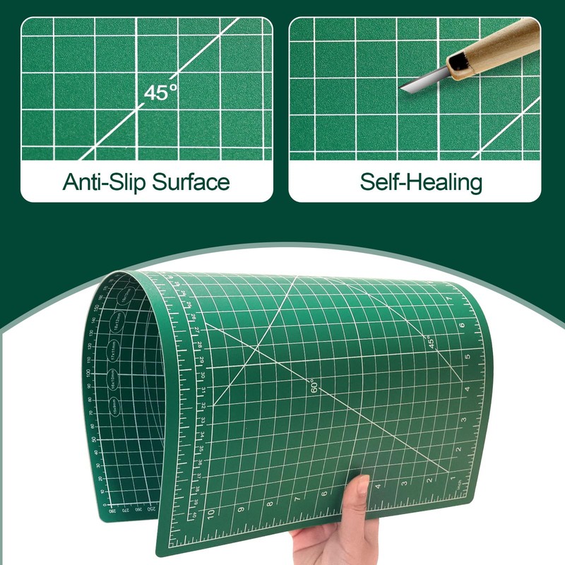 Self Healing Cutting Mat 12×18 Inch, Fabric Cutting Mats for