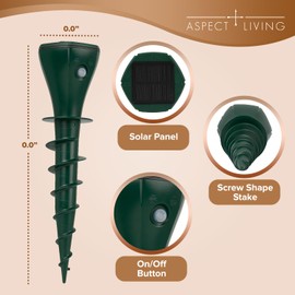 4 Pack Solar Powered Mole Repellent, Ultrasonic Snake Repellent Outdoor, IP65 Waterproof Gopher Vole Deterrent, Rats, Squirrels, Groundhog Repeller for Yard Garden Lawn, Safe for Kids and Pets