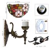 Tiffany Wall Sconce Lamp Plug In or Hardwire Wall Light
