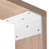 4 PCS Iron 4 Inch L Right Angle Bracket with