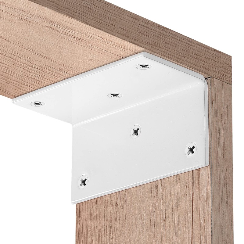 4 PCS Iron 4 Inch L Right Angle Bracket with