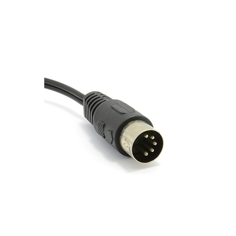 kenable 5 Pin Male Din Plug to 2 x RCA
