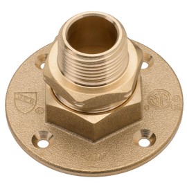 HomeFlex 11-464-008 3/4-Inch Brass Corrugated Stainless Steel Tubing x MIPT Termination Flange