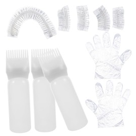 PACKOVE 1set Portable Hair Dyeing Kit Applicator Cap Gloves and Ear Covers Professional Hair Coloring Tools for Home and Salon Use Convenient and