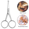 Mudder 3 Pieces Nose Hair Scissors Rounded Tip Scissors Facial