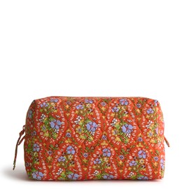 Vera Bradley Premium Cotton Large Cosmetic, Garden Paisley