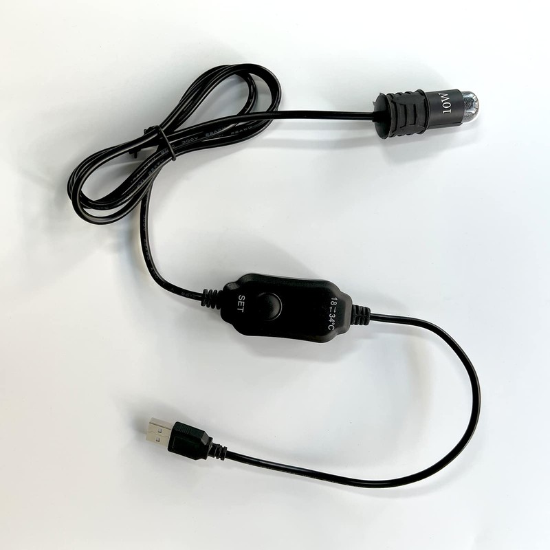 YukiHalu USB Powered Aquarium Heater, 10W Adjustable Mini Fish Tank