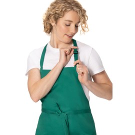 Chef Works Unisex Three Pocket Apron, Kelly Green, One Size