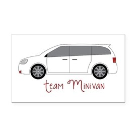 CafePress Team Minivan Rectangle Car Bumper Magnet