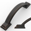 Amerdeco 6 Pack Oil Rubbed Bronze Cabinet Pulls 3 Inch(76mm)