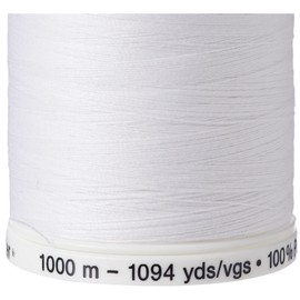 Gutermann Sew-All Thread, Polyester, White, 1000 m