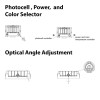 Halco 22904 35/45/55W 5-Way Adjustable LED Flood Light Fixture 120-277V