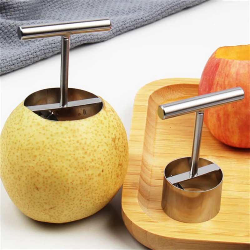 chislim 2 Pcs Apple Corer,Stainless Steel Pear Corer,Fruit Corer Tool,Kitchen