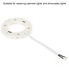 PATIKIL GX53 Light Base Socket, 2 Pack, White, Plastic, Medium