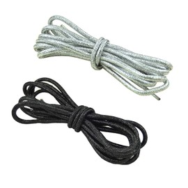 UUYYEO 2 Pairs Sparkle Glitter Shoe Laces Round Shoelaces for Sports and Casual Shoes 130 cm