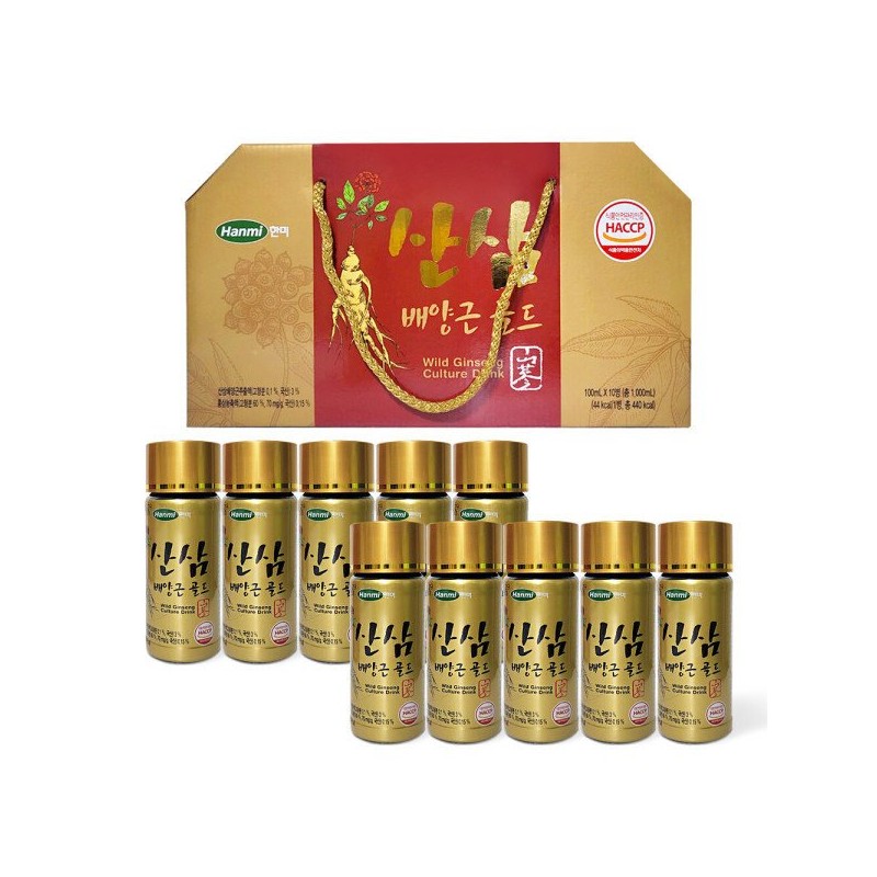 한미 산삼배양근골드 100ml 6통 선물세트 홍삼 산삼 Hanmi Red Ginseng