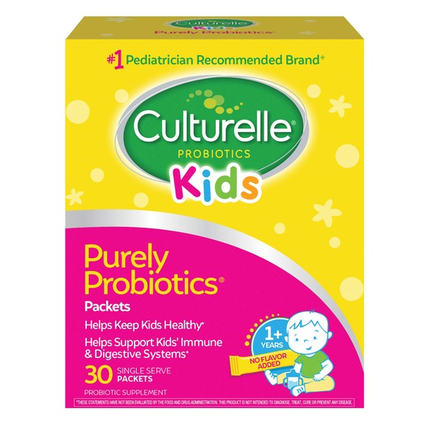 Culturelle Kids Packets Daily Probiotic Supplement | Helps Support a Healthy Immune & Digestive System* | #1 Pediatrician Recommended Brand††† | 30 Single Packets | Package May Vary