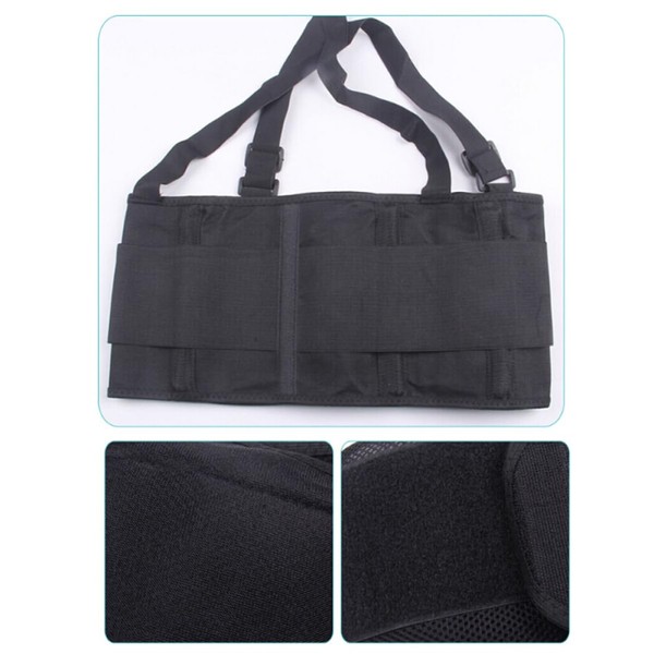 TOVINANNA Elastic Lumbar Support Belt No Buckle Breathable Mesh Back