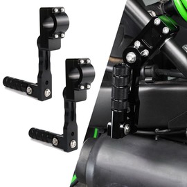 Xitomer 7/8-1 1/8” Foot pegs Adjustable Highway Peg Mounts Compatible with MSX GROM 125, Monkey 125,CB Series, Dax 125, CT125 Trali, GOLDWING 1800 Motorcycle Highway Peg Mounts Footrest (130mm)