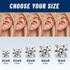 RINEY&KY 3MM Moissanite Earrings for Women - Moissanite Stud Earrings