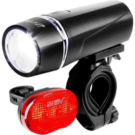 Bike Lights, Super Bright with 5 LED Bike Headlight & 3 LED Rear, Bike Lights for Night Riding with Quick-Release, Waterproof Bicycle Light Set, Bike Accessories, Bicycle Accessories, Flashlight - Style: Rechargeable - Pair