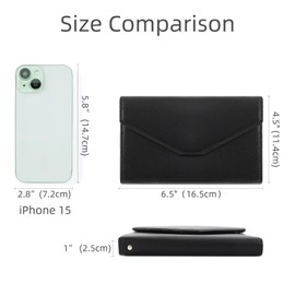 ZOPPEN Passport Holder, Rfid Blocking Passport Wallet (Ver.4) Travel Essentials for Flying Tri-fold Document Organizer Holder, Black 1