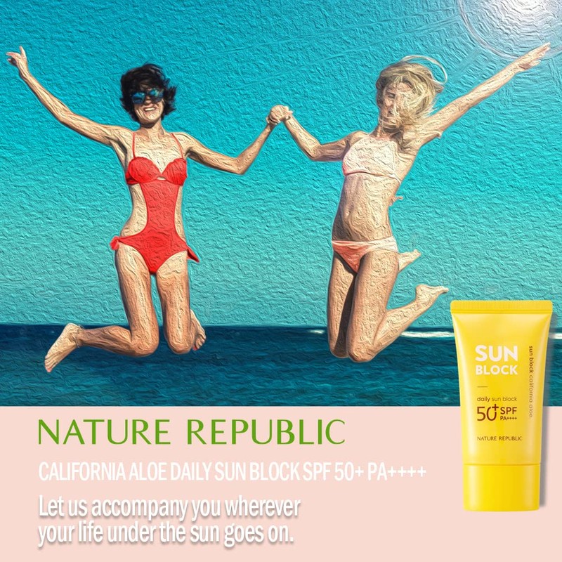 California Aloe Daily Sun Block, SPF 50+ PA++++, 1.92 fl