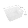 Vcansay 6 Packs of Storage Baskets White