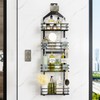 Orimade Adjustable Anti-Slip Hanging Shower Caddy Over Shower Head,Rustproof Bathroom