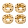 4PCS RC Wheel Hex Hub Adapter 1.9 2.2in Rustproof Widen