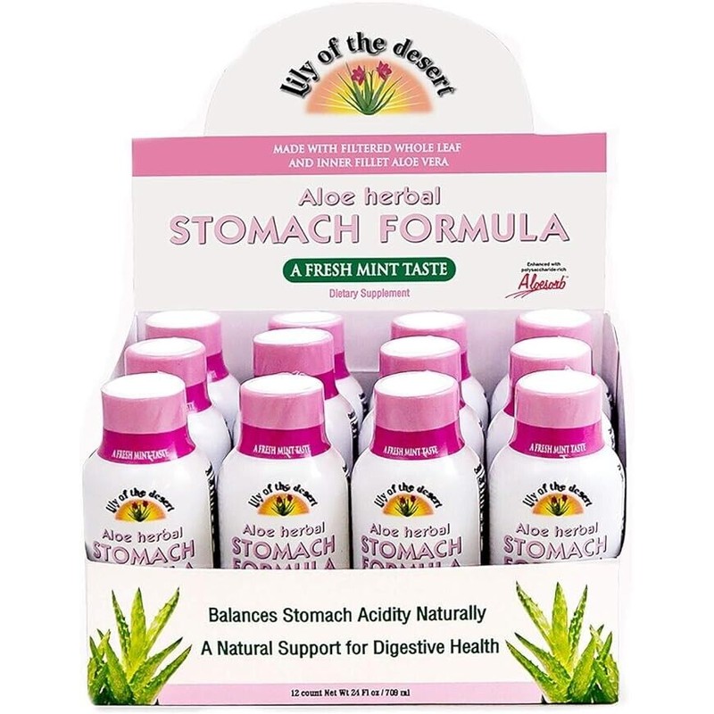 Lily of the Desert Stomach Formula Shot, 12-Pack – Organic