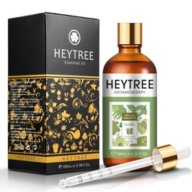 HEYTREE Vanilla Essential Oils 100ml, Pure Natural Vanilla Oil for Aromatherapy,Diffuser, DIY Candle Soap Making-Strong Fragrance and Long Lasting