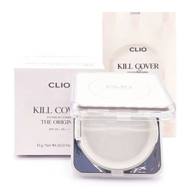 Clio 클리오 킬커버 파운웨어 쿠션 디 오리지널 15g 본품+리필 Clio Kill Cover Founwear Cushion The Original 15g Main Unit + Refill